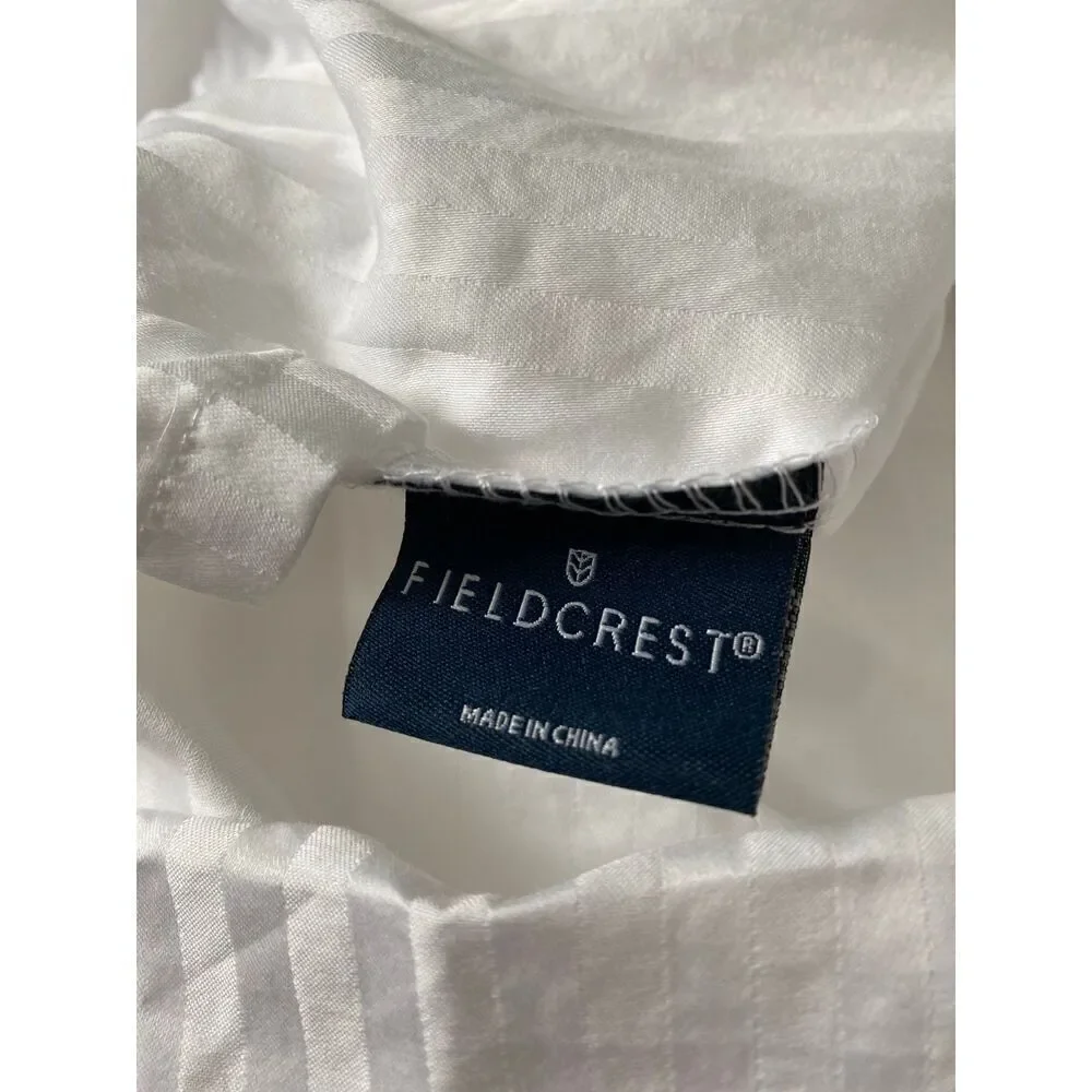 Fieldcrest Dolby Striped Double Stitched Detail Bed Pillowcase Set